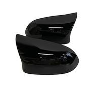 Retrovisori Coperchi Auto Car Rear View Side Mirror Cover Trim per F25 per X3 F26 per X4 F15 per X5 F16 per X6 2014 2015-2018 Stile in Fibra di Carbonio Nero Brillante(Bright Black)