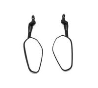 Retrovisori laterali Coppia Specchietti Retrovisori Laterali Universali Per Moto Neri 8 Mm E 10 Mm Anti-caduta Pieghevoli Ovali