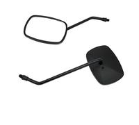 Retrovisori laterali Per Royal Per Enfield Per Piaggio Per MP3 Specchietto retrovisore per moto Cafe Racer 8 10mm Specchietto laterale cromato(Black)