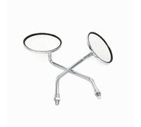 Retrovisori Laterali Per Scooter Per Moto Specchietti Retrovisori Universali Per Personalizzati Con Filettatura Da 10 Mm Rotondi Ovali Convessi Cromati