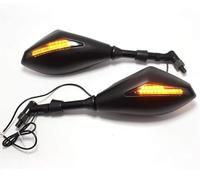 Retrovisori laterali Per Suzuki Per Per Ducati Frecce Specchietti Laterali Con Indicatore Di Direzione A LED Specchietto Retrovisore Per Moto Da 8-10 Mm