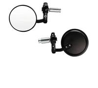 Retrovisori laterali Specchietto Retrovisore Universale Per Moto In Alluminio Nero Da 22 Mm Per Manubrio Accessori Per Motore 1 Paio