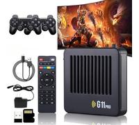 Retrowave, 2025 New Retrowave G11 Pro, Retro Wave G11 Pro 100000 Games With 2/4 Wireless Dual Controllers, 4k Portable Plug & Play Video Games (128G,2 Controllers)