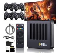 Retrowave, 2025 New Retrowave G11 Pro, Retro Wave G11 Pro 100000 Games With 2/4 Wireless Dual Controllers, 4k Portable Plug & Play Video Games (64G,4 Controllers)