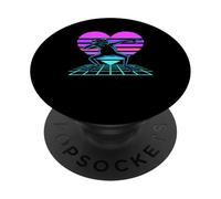 Retrowave Cuore Rana Che Fa Il Dab Rane PopSockets PopGrip Adesivo