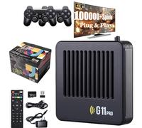 Retrowave G11 Pro 4K Console Di Gioco Retrò Game Box 120000 Giochi, Plug And Play Video Game Stick HDMI Con Doppio Controller Wireless, Console Retrowave,Black/A-128G/70000 Games