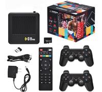 Retrowave G11 Pro , G11 Pro Game Box 4k Retro Game Console, Plug & Play Video Games, 64G,128G,256G,60000+Games With 2 Wireless Dual Controllers (128G)