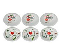 Retsch Arzberg - Piatto per pizza, ø 30 cm, in porcellana, Porcellana, Pomodoro & Spezia, 6 pezzi