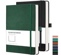 RETTACY Blankes - Taccuino formato A5, confezione da 2, colore: Verde