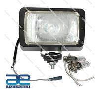 Rettangolare 12v Alogena Lavoro Luce + Lampadine Camion Per Ford Jcb John Deere