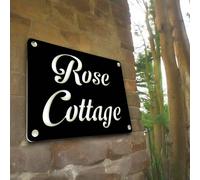 Rettangolare Casa Nome Segni / Placche - Personalizzato Colori,Stili E Misure