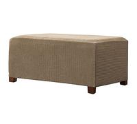 Rettangolare Copri Pouf, Elasticizzato Fodera per Pouf in Tessuto Jacquard Copertura Dell'Ottomano Morbido Elastico Fodera per Pouf Lavabile Copri Poggiapiedi per Soggiorno