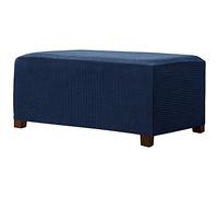 Rettangolare Copri Pouf, Elasticizzato Fodera per Pouf in Tessuto Jacquard Copertura Dell'Ottomano Morbido Elastico Fodera per Pouf Lavabile Copri Poggiapiedi per Soggiorno