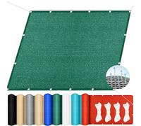 Rettangolare Telo Ombreggiante 200 x 280 cm, Traspirante HDPE Protezione Uv, Antistrappo, Rete Telo Ombra, Vela Ombreggiante per Giardino, Terrazzo, Balcone, Patio, Verde Scuro