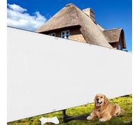 Rettangolare Telo Ombreggiante 80 x 840 cm, Protezione Uv, Permeabile All'Aria e All'Acqua, Rete Ombreggiante Telo per Esterno Terrazzo Balcone Giardino, Bianco
