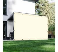 Rettangolare Tenda a Vela 120 x 240 cm Protección Rayos UV Tende da Sole Resistente Alle Intemperie per Balcone Piscina Terrazza & Giardino, Avorio