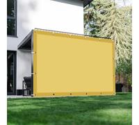 Rettangolare Tenda a Vela 120 x 340 cm Protección Rayos UV Tende da Sole Resistente Alle Intemperie per Balcone Piscina Terrazza & Giardino, Giallo sabbia