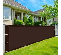 Rettangolare Tenda a Vela 260 x 420 cm Protezione Raggi UV Impermeabile Tenda a Vela con Occhielli e Corda per Esterno Giardino Terrazza Colore, marrone