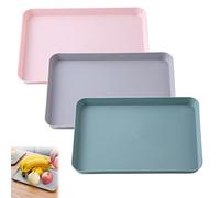 Rettangolo Forma Cibo Vassoi 3 Pezzi Plastica Vassoi Servizio Rettangolari 3 Pezzi Vassoi Fast Food Rettangolare Vassoi Fast Food Piatti Premium Fatti Mano Vassoio Per Cucina Sala Da Pranzo Bar Hotel