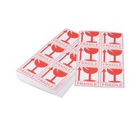 Rettangolo Fragile con Rotto Vetro Sicuro Maneggiare Adesivi 3.12 x 3.51" 270pz