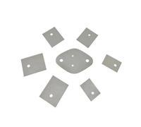 Rettangolo Grigio Morbido Materiale In Silicone Transistor Conduzione Del Calore Piastra Guarnizione Isolante Guarnizione In Silicone Spessore Isolante 0,3 Mm(TO-3PS 50 pieces)