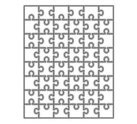 Rettangolo Puzzle Metallo Fustelle Stencil Scrapbook Album Carta Modello