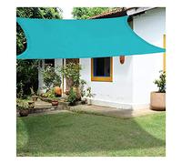 Rettangolo Solare a Vela a Vela a baldacchino per la Protezione Solare del Sole Blocco UV Impermeabile per Giardino da Giardino da Giardino per Esterno, Lago Blu 2m/3m/4m/5m/6m