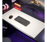 Rettangolo Sottomano Da Ufficio 40x60cm 50x120cm, Tappetino Da Tavolo Per Scrivere E Lavorare Protezione Per Gli Occhi, Impermeabile Tappetino PC Scrivania Spessa Riduzione Del Rumore(White,50x140cm)