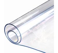 Rettangolo Tavolo Trasparente, tovaglia Impermeabile in plastica Trasparente, Copertura protetta da Tavolo in plastica in PVC Trasparente, per mobili da Giardino da Giardino da Cucina