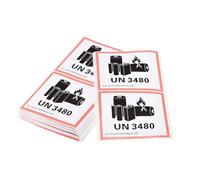 Rettangolo UN3481 Batteria Adesivi con Nero Parole 4.68 x 4.29" 100pz