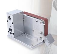 Rettificatrice lucidatrice mini levigatrice a nastro fai-da-te, nastri abrasivi da 10 pezzi, 7 marce regolabili