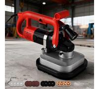 Rettificatrice per calcestruzzo - 3600 W a quattro teste, lucidatrice regolabile a sei velocità con luce LED, ideale per resina epossidica, metallo, piastrelle e muratura