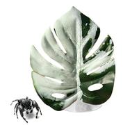 Rettile che salta giocattolo, realistico a forma di foglia, per granchi eremiti, decorazione per la casa, per serra, piante, terrario, coltivare tappeto idroponico, propagare uova da