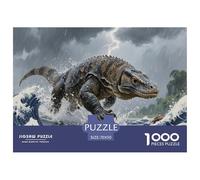 Rettile drago di Komodo 1000 Pezzi Animale Puzzle Jigsaw Adulto Per Gioco Familiare Regalo Per Amore E Amico Decorazione Interna Unica Divertimento Gioco Stress Relief 70x50cm/1000pcs