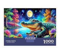 Rettile Lunare 1000 Pezzi Enigma Per Il Relax Mentale Rettile Cosmico per Office Break Puzzle - Il Puzzle Più Venduto 52x38cm/1000pcs