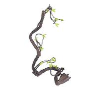 Rettili Artificiali Vite Climber Durevole Giungla Foresta Bend Gabbia Decor per Terrario Plastica Ecologica Verde 39,4-47,2 Pollici (WF-2)