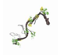 Rettili Artificiali Vite Climber Durevole Giungla Foresta Bend Gabbia Decor per Terrario Plastica Ecologica Verde 39,4-47,2 Pollici (WF-1)