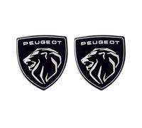 RETTYAT Auto Emblema per Peugeot 3008 2016-2020, Stemmi Decorazioni Ricambio Logo Cofano Anteriore Stemma Badge Adesivo 3D Alfabeto Bagagliaio Posteriore Emblema Distintivo Adesivi,Two Car Sides