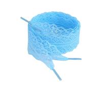 RETUOLWAG 1 Paio di Lacci Delle Scarpe In Pizzo Alla Moda Per Le Donne E La Ragazza Scarpe Casual Scarpe Da Ginnastica 3CM Largo Design Piatto Solido Colore Del Merletto Sho, Azzurro, Taglia unica