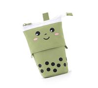 RETUOLWAG Astuccio telescopico per penne estensibili, con cerniera, portapenne da scrivania in piedi, per bambini, studenti, scuola, casa, portapenne multifunzione, Verde