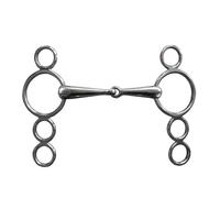 RETUOLWAG Gag in Acciaio Inossidabile Bip Bib Giunti A Cavallo 3 in Metallo Gag Attrezzatura A Cavallo Allentati Facili da Usare Attrezzatura Sciolta
