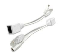 RETUOLWAG Iniettori di durevolezza e Splitter Set per l'erogazione efficiente di potenza ai dispositivi NonPoE con cavo Ethernet 17cm iniettori PoE passivi