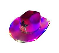 RETUOLWAG Jeweled Cowgirl Cappelli Heavy Light Up Panama Cappello Sorpresa Ragazza Ragazzi Sposa Cappello per Carnevale Musica Festival