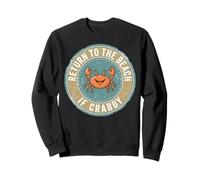 Return To The Beach If Crabby Funny Crab Felpa