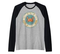 Return To The Beach If Crabby Funny Crab Maglia con Maniche Raglan