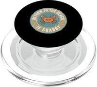 Return To The Beach If Crabby Funny Crab PopSockets PopGrip per MagSafe