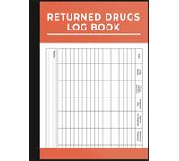 Returned Drugs Log Book: The Essential Tool to Organize, Track, and Document All Your Medication Returns and Expired Drugs
