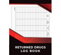 Returned Drugs Log Book: The Essential Tool to Organize, Track, and Document All Your Medication Returns and Expired Drugs