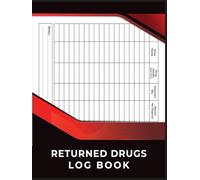 Returned Drugs Log Book: The Essential Tool to Organize, Track, and Document All Your Medication Returns and Expired Drugs