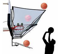 Returner - Rete da basket automatica per canestro da rimbalzo, consente di risparmiare tempo e fatica, niente più palle da recupero, perfetta per esercitazioni di tiro da solo, facile da montare sul